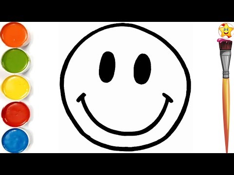 How To Draw Smiling Emoji 🙂 || Smiling Emoji Drawing For Kids || Easy Drawing For Kids.#5
