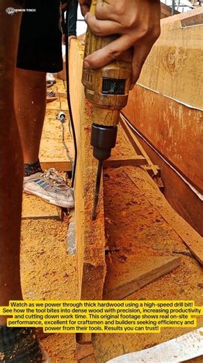 🔧 High-Speed Wood Boring Drill – Precision & Power in Action! 🇺🇸