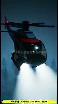 Building a Fortress as Zombies Attack #lego #legoanimation #brickfilm