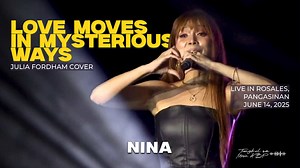 Nina - “Love Moves In Mysterious Ways” (Originally Performed by Julia Fordham) Live in Rosales, Pangasinan Rosales Town Fiesta 2025 📍 Rotonda, Rosales, Pangasinan June 9, 2025 Songwriter(s): Tom Snow and Dean Pitchford Disclaimer: Audio / Video Credit to the rightful owner. No copyright infringement is intended. For Viewing and Entertainment Purposes Only. #RosalesTownFiesta2025 #Rosales #Pangasinan #Nina #LoveMovesInMysteriousWays #AsiasDiamondSoulSiren #JuliaFordham #cover #TungkolSaMusicATBP