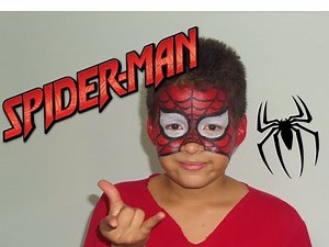 Maquillaje Halloween Spiderman para niños | Natural Glam-Makeup