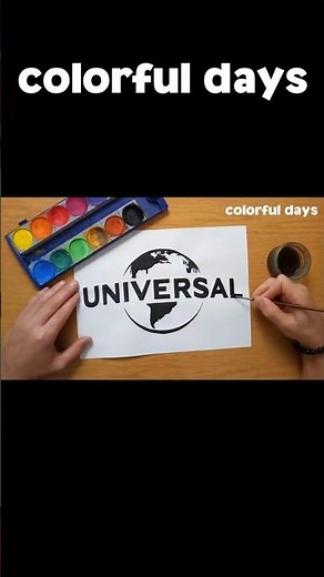 UNIVERSAL logo painting