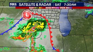7/19 8:07AM The storm complex took the southwesterly track this morning. This keeps our area dry for the most part early Saturday with cloud cover. We will watch from 9AM to 2PM if any isolated storms could develop. In addition, if sunshine returns this afternoon, we could see more storms form ahead of a cold front from 5PM-9PM. Storms can produce damaging winds and hail today. fox6now.com/weather -Lisa | FOX6 Weather