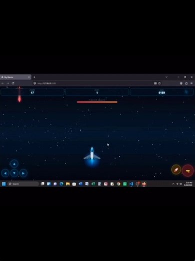 Finally I create a space shooter game🚀 using html,css & Javascript #code #games #coding #python