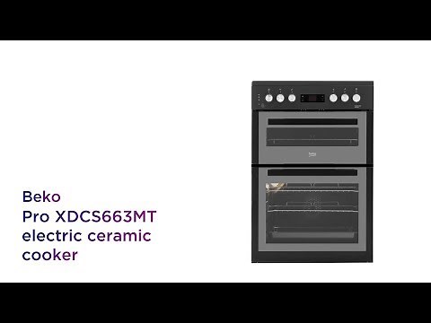 Beko Pro XDCS663MT 60 cm Electric Ceramic Cooker - Black | Product Overview | Currys PC World