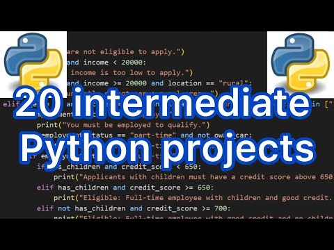 20 Python projects for intermediate learners