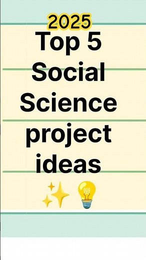 Top 5 Social Science Project Ideas 💡 2025 #schoolproject #socialscienceproject #school #trending