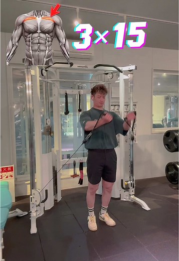 3 Cable Chest Exercises‼️ #workout #training #gymworkout #fitness #gym #chestworkout