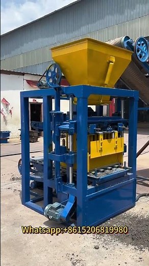 qt4-24 semi automatic cement concrete hollow block making machine for sale with cheap price
