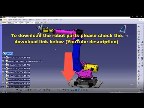 CATIA tutorial -Robot simulation (Part 2)-DMU kinematcs