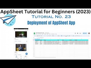 Deployment of appsheet app
