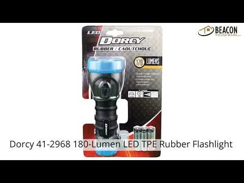 Dorcy 41-2968 180-Lumen LED TPE Rubber Flashlight