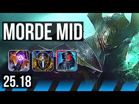 MORDEKAISER vs AKALI (MID) | 6/1/9, 900+ games | KR Challenger | 25.18