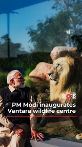 PM Modi visited and inaugurated Vantara, Anant Ambani’s animal rescue, conservation, and rehabilitation centre in Gujarat. He interacted with various rescued species, including orangutans, Asiatic lion cubs, a white lion cub, and the rare clouded leopard cub. Modi explored the centre’s advanced wildlife hospital, which features MRI, CT scans, ICUs, and specialized departments like cardiology and anaesthesia. Home to over 2,000 animals, Vantara is a groundbreaking initiative for wildlife conserva