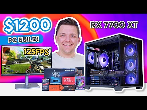 Best $1200 Gaming PC Build 2025! 😄 [Full Build Guide w/ 1440p Benchmarks]
