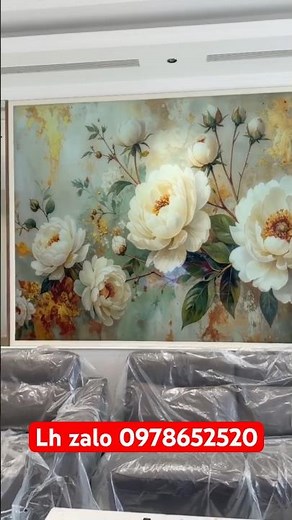 Completed the beautiful white 3D rose wallpaper installation