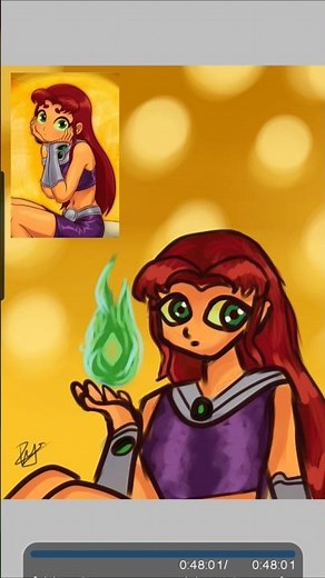 Fanart #7 Starfire (teen titans) #art #digitalart