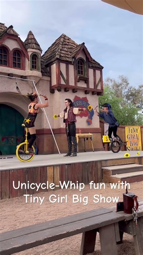 Whipping and Unicycling with Tiny Girl Big Show #renfair #renfest