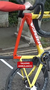 How did this even happen? That bandage is fully tangled up, even through the wheel - somehow caught in both Hank's cassette and brake caliper. Honestly an impressive feat. #GCN #Bandage #Monke #Mechanical #Halloween | Global Cycling Network