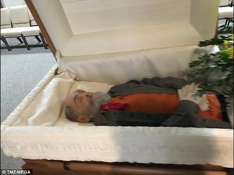 The last glimpse of Manson: Cult leader is cremated after open casket service following four