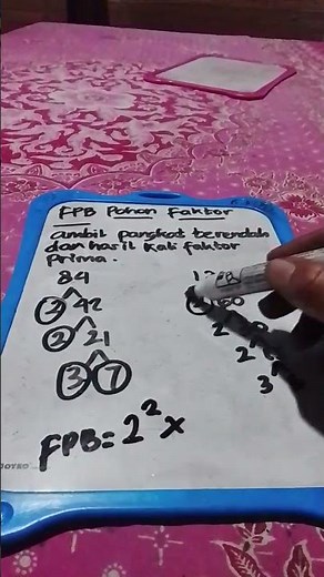 lanjutan Langkah-Langkah Mencari FPB Menggunakan Pohon Faktor 🌳