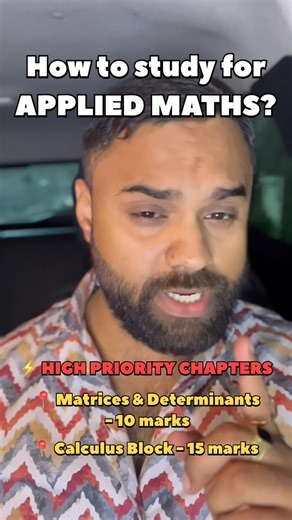 Applied Maths 2026 🔥 Chapter Wise Weightage + Smart Strategy |Score 90+ Without Studying Everything