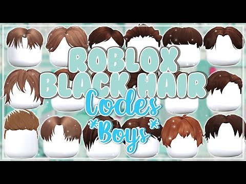 Brown Roblox hair codes for Bloxburg | boys *Part 1*