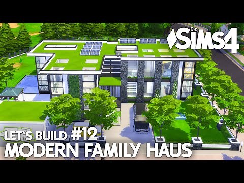 The Sims 4 Modern Family House Build | Let's Build #12: Furnishing Bathrooms (German)