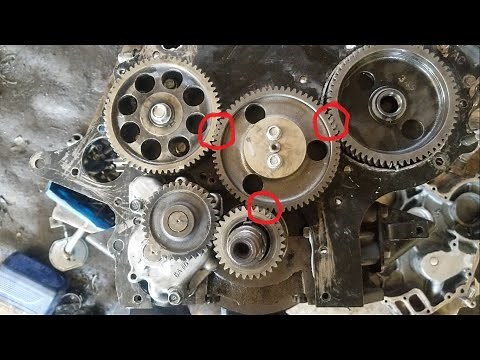 Mitsubishi 4D34 Engine Timing Marks and restoration