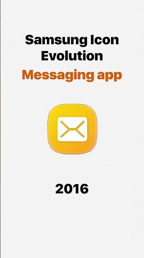 Samsung Messaging app icon evolution #tech #mobileinnovation #samsungcamera