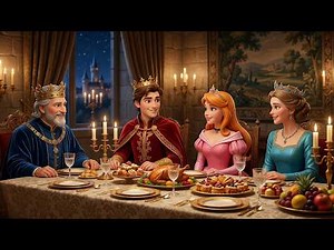 The Royal Dinner: Cinderella Meets the King & Queen 👑🍽️ | Cinderella Animation