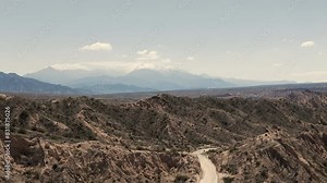 The mythical Route 40 with a breathtaking panorama of the Andes mountains in the province of Salta, Argentina.