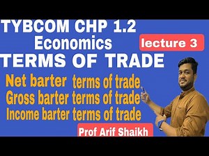 TYBCOM ECONOMICS SEM 6. CHP 1.2 TERMS OF TRADE.