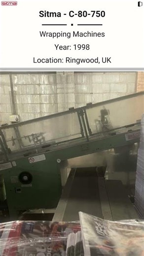 🚀 Machine for Sale Sitma C-80-750 Wrapping Machine available now on Machine Dalal. ‪@Machinedalal‬