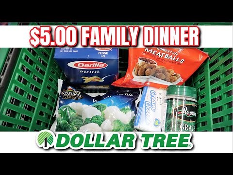 $5 FAMILY DINNER FROM DOLLAR TREE | COOKING ON A BUDGET