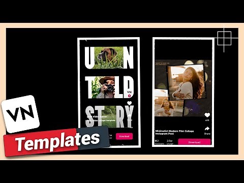 How to Use Template | VN Video Editor Tutorial