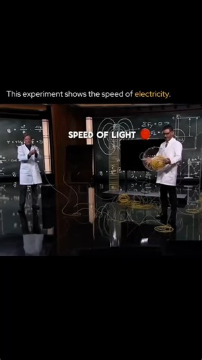 𝗘𝗱𝗴𝗲 𝗼𝗳 𝗘𝘅𝗽𝗹𝗼𝗿𝗲 | This experiment shows the speed of electricity… #technology #tech #technologytrends #business #commercial #experiment #innovation #facts... | Instagram