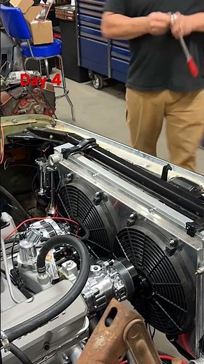 Day 4 Holloween, FITech install, aluminum radiator, dual fans. #c10 #c10nation #c10crew #chevy