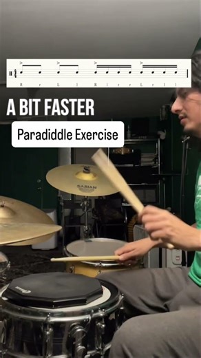 Drums - Paradiddle exercise #drums #paradiddle