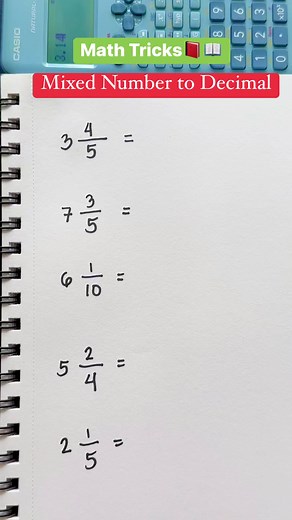 11K views · 165 reactions | Mixed Number to Decimal #math #mathematics #mathtrick #viralmath #viralreels #viralvideo #viralshorts #foryou #foryoupage #hacks #percentage #percent #base #mathreview #fypviralシ #fyp #fypツ #CSC #mathexam #boardexam #mathreview #MATHEMATICS #mathhacks #mathtricks | Prof Math Wizard | Facebook