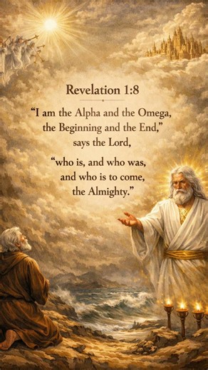 Alpha & Omega—God holds your beginning & end🙏 #revelation #trustgod #alpha #omega #almighty #verse