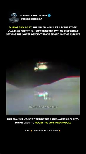 How Apollo 17 Lunar Module Left Moon’s Surface