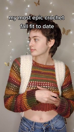 Fall Crochet Jumper - Autumn Fashion Inspiration