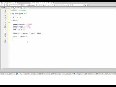 C++ Tutorials - Simple Interest Calculator
