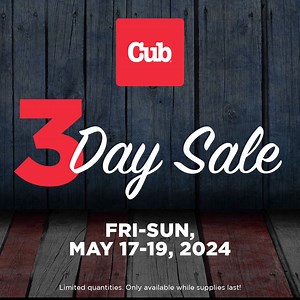 Stock up EARLY for Memorial Day with amazing deals THIS Friday-Sunday at Cub! Save $5 off Pepsi, Frito-Lay, and Gatorade products, clip our 25% off pet products coupon and get $10 off your $100 online purchase with code SALUTE. We also have hot deals on eggs and so much more! Hurry, these deals and quantities won't last! | Cub