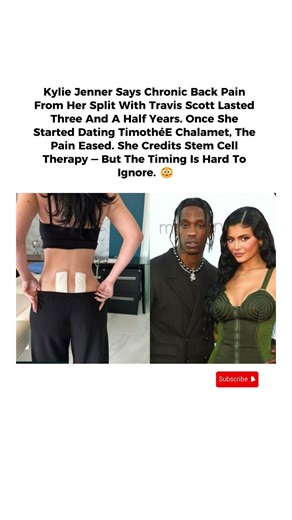 Kylie Jenner Says New Relationship Eased 3.5 Years of Chronic Back Pain 😳#shorts #travisscott