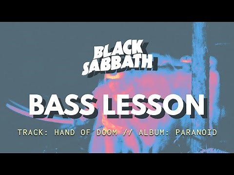 Hand Of Doom - BLACK SABBATH Bass Lesson + TAB // Play like Geezer Butler
