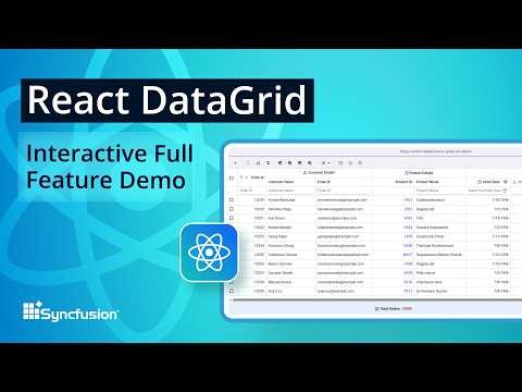 React DataGrid: Interactive Full Feature Demo