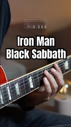 Black Sabbath – Iron Man Riff TAB #shorts