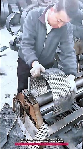 Perforated Metal Sheet Rolling Machine Forming Curved Panels Up to 1200 mm Width